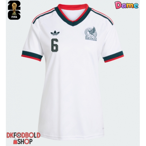Mexico Erik Lira #6 Udebanetrøje Dame VM 2026 Kort ærmer